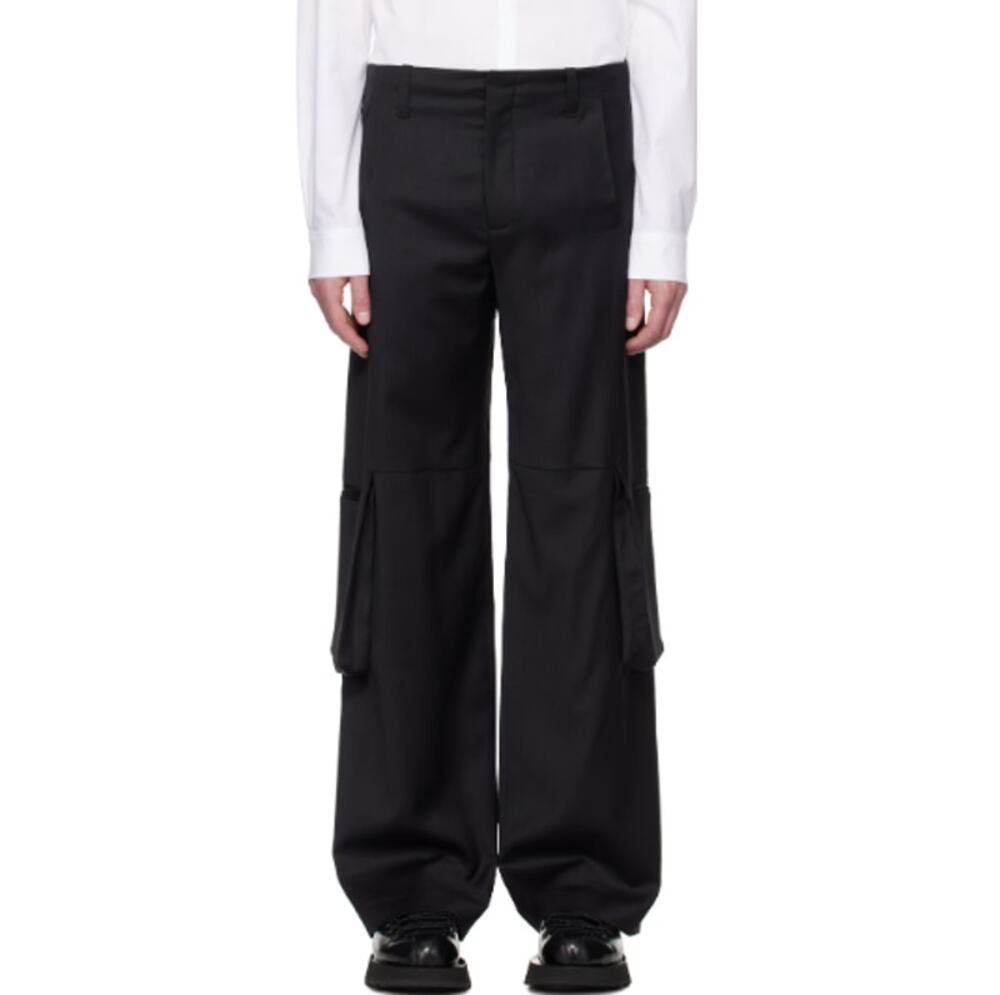 Heliot Emil Men's Black Ferro Tailored Cargo Pants Size XXL